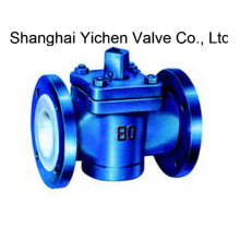 Type de manchon doublé PTFE Plug Valve